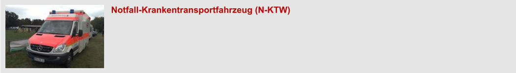 Notfall-Krankentransportfahrzeug (N-KTW)
