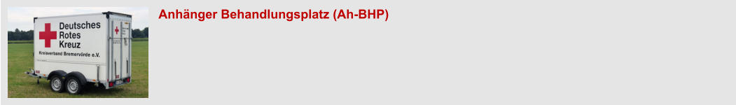 Anhänger Behandlungsplatz (Ah-BHP)